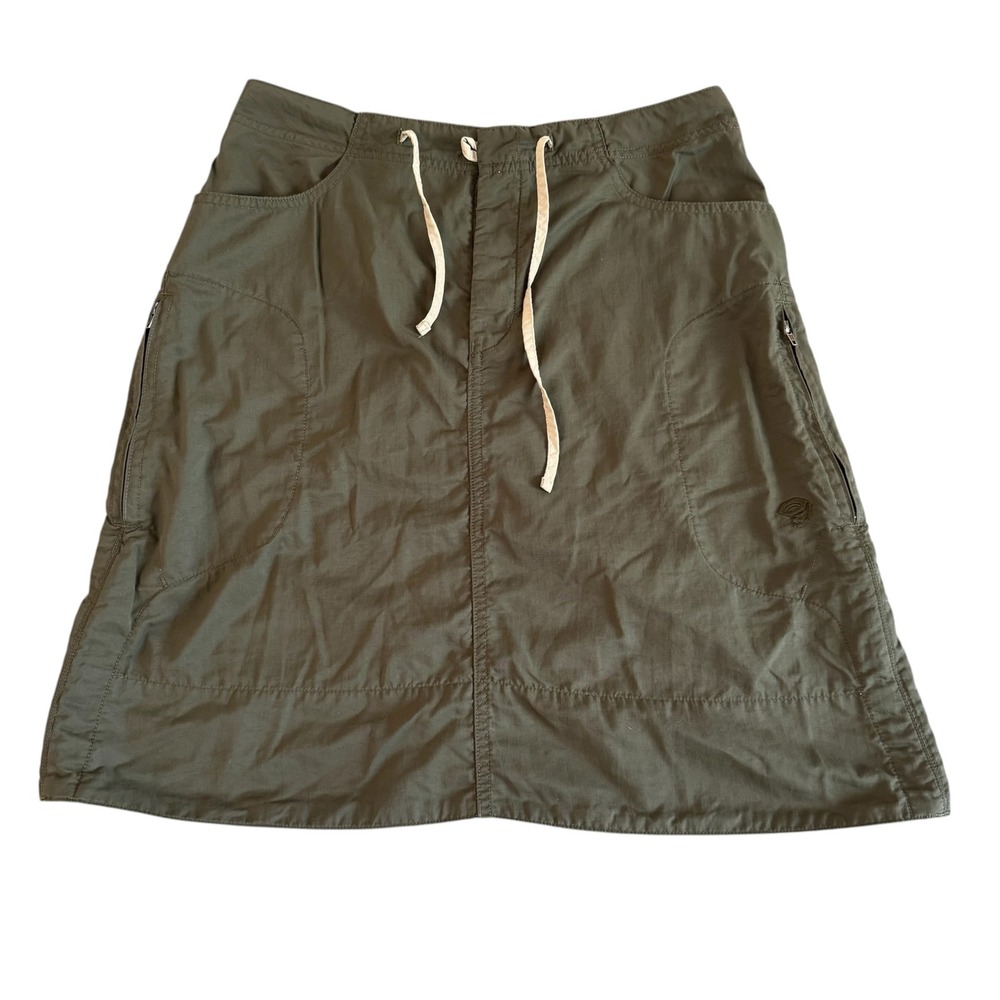 Mountain Hardwear 6 (30x20) Olive Green Drawstring Utility Hiking Womens Skirt